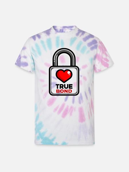 a-simple-flat-vector-padlock-with-clean-rounded - Unisex Tie Dye T-Shirt - Pastel Spiral
