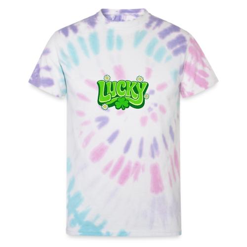 Lucky 70s Retro T-Shirt - Unisex Tie Dye T-Shirt
