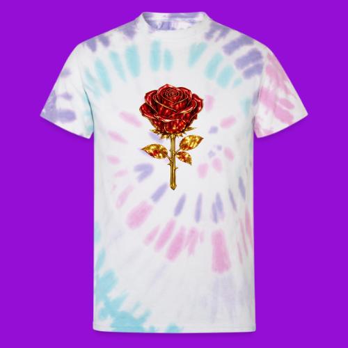 Golden Rose - Unisex Tie Dye T-Shirt