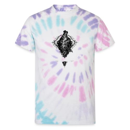 Wilted Rose Turning | Some sorrows don't echo back - Unisex Tie Dye T-Shirt