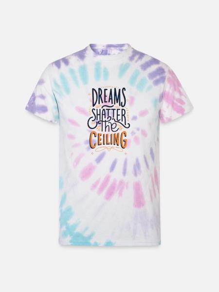 Unleash Your Ambition - Unisex Tie Dye T-Shirt - Pastel Spiral