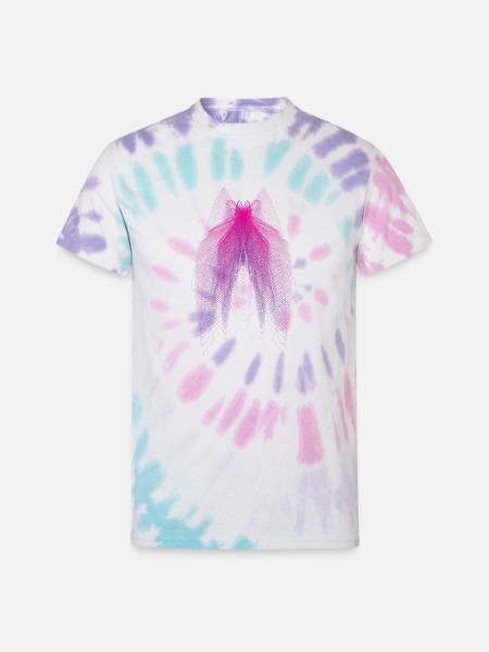 Abstract Dot Design - Unisex Tie Dye T-Shirt - Pastel Spiral