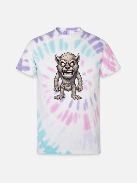 Halloween Werewolf - Unisex Tie Dye T-Shirt - Pastel Spiral