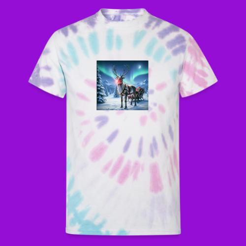 Rudolph the red nosed reindeer - Unisex Tie Dye T-Shirt