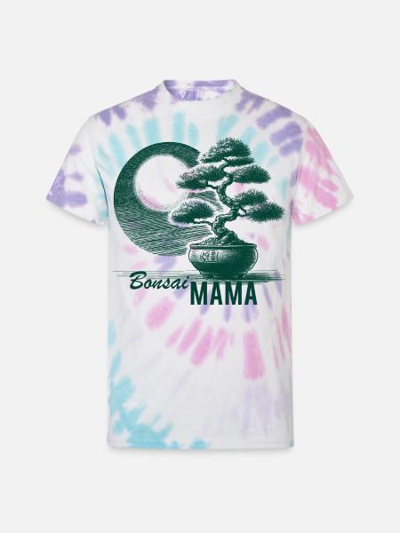 Bonsai Mama - Unisex Tie Dye T-Shirt - Pastel Spiral