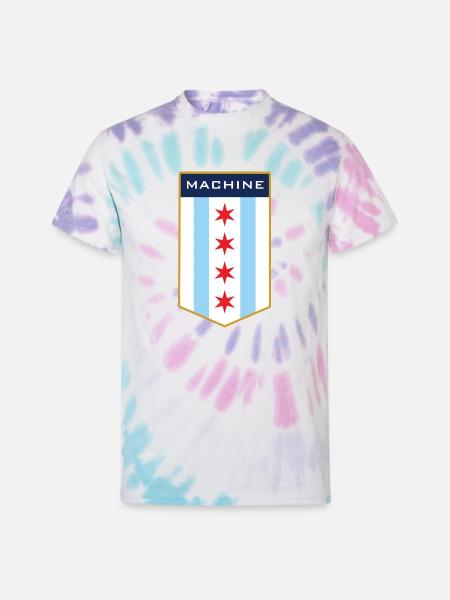 Chicago Machine 1 1 - Unisex Tie Dye T-Shirt - Pastel Spiral