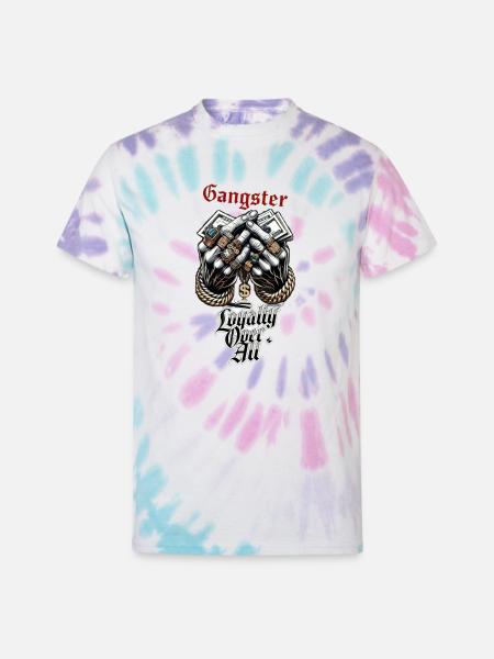 Loyalty Over All Gangster Hands - Unisex Tie Dye T-Shirt - Pastel Spiral
