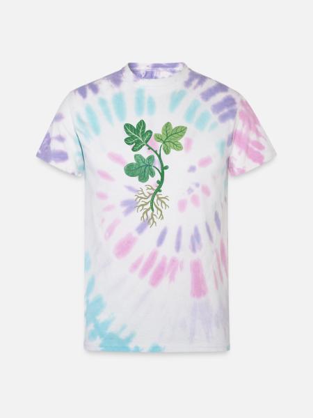 Fig Tree Cutting - Unisex Tie Dye T-Shirt - Pastel Spiral
