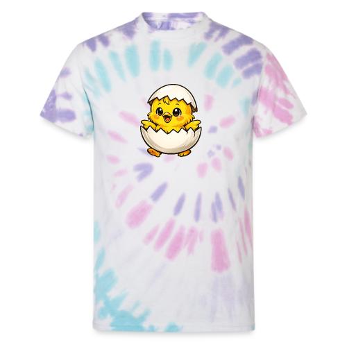 Easter Chick white - Unisex Tie Dye T-Shirt
