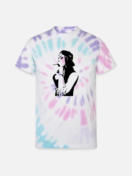 smoking chola - Unisex Tie Dye T-Shirt - Pastel Spiral