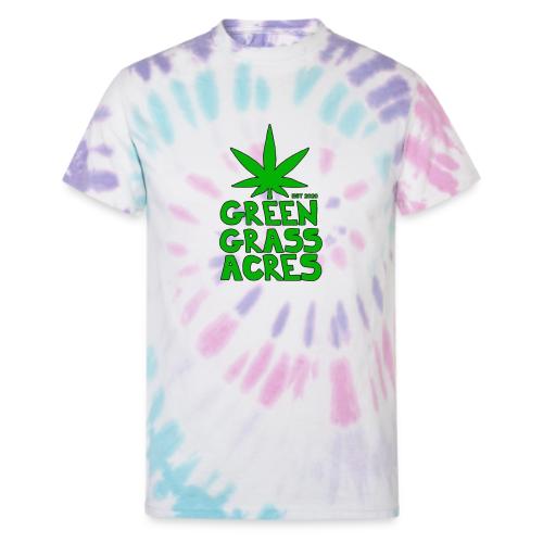 GreenGrassAcres Logo - Unisex Tie Dye T-Shirt