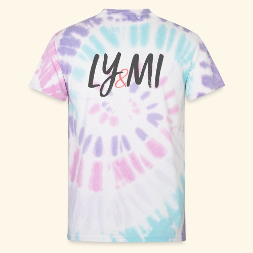 LYMI Logo Horizontal Grey - Unisex Tie Dye T-Shirt