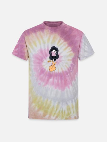 boo - Unisex Tie Dye T-Shirt - Desert Rose