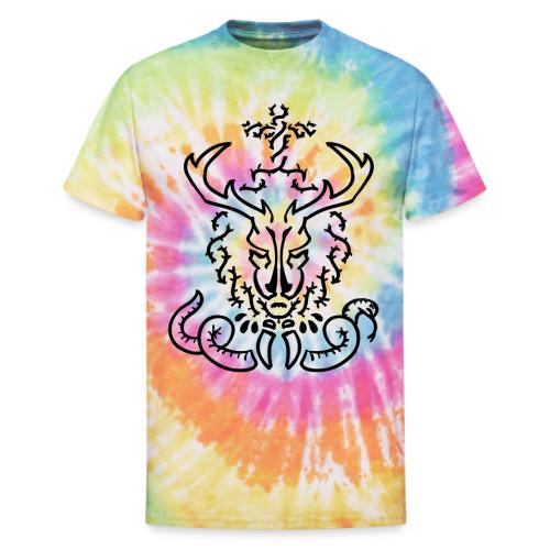CHRISTmas Stag - Unisex Tie Dye T-Shirt