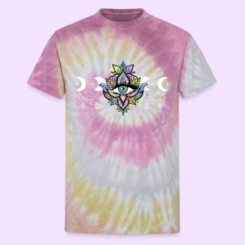Third Eye Mandala - Moon Cycle Design - Unisex Tie Dye T-Shirt