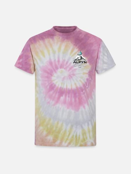 Alpyn Glacier Crest - Unisex Tie Dye T-Shirt - Desert Rose
