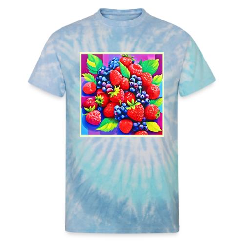 Fresh Berry Bounty - Unisex Tie Dye T-Shirt