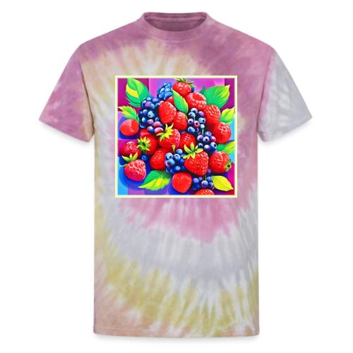Fresh Berry Bounty - Unisex Tie Dye T-Shirt