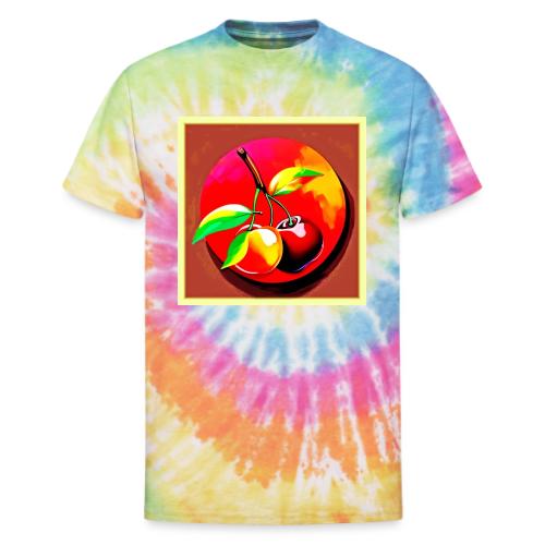 Vibrant Cherry Duo - Unisex Tie Dye T-Shirt