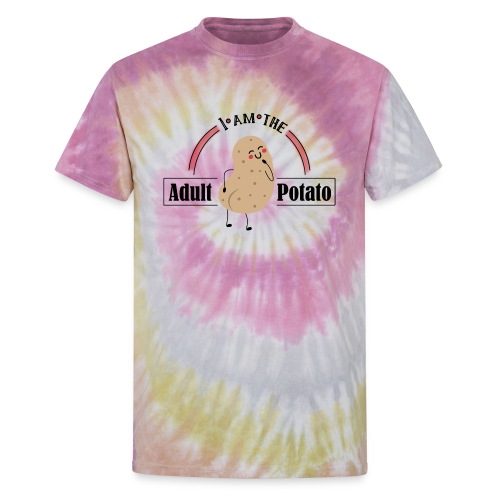 adult potato Wellington - Unisex Tie Dye T-Shirt