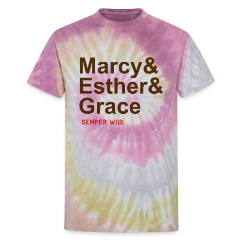Semper Wild Marcy & Ester & Grace - Unisex Tie Dye T-Shirt