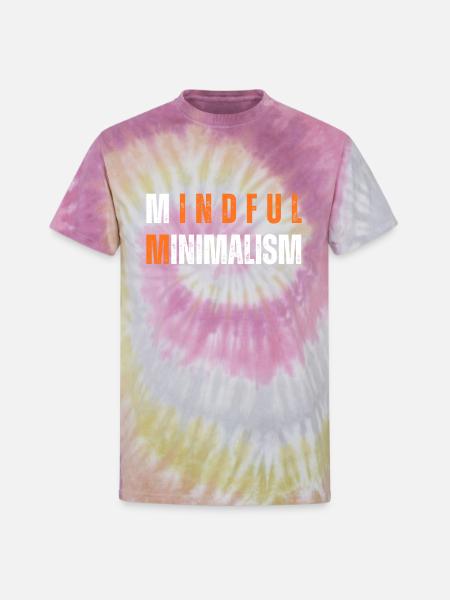 Mindful Minimalism - Unisex Tie Dye T-Shirt - Desert Rose