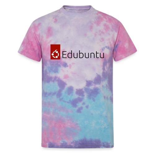 Edubuntu Logo 2023 - Black - Unisex Tie Dye T-Shirt