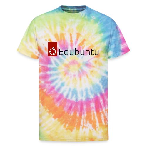 Edubuntu Logo 2023 - Black - Unisex Tie Dye T-Shirt