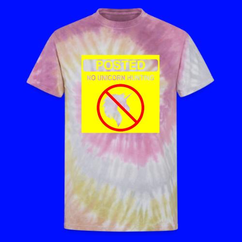 Posted Unicorn Hunting (open) - Unisex Tie Dye T-Shirt