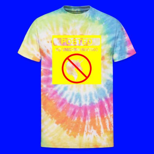 Posted Unicorn Hunting (open) - Unisex Tie Dye T-Shirt