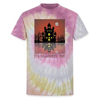 Halloween T-Shirt design - Unisex Tie Dye T-Shirt - Desert Rose - Front