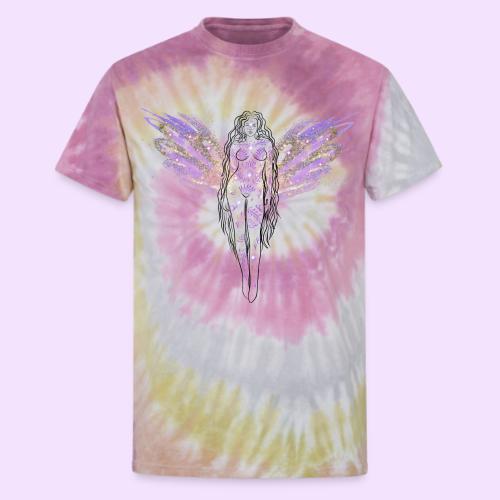 Angel Moon Goddess - Fairytale Design - Unisex Tie Dye T-Shirt