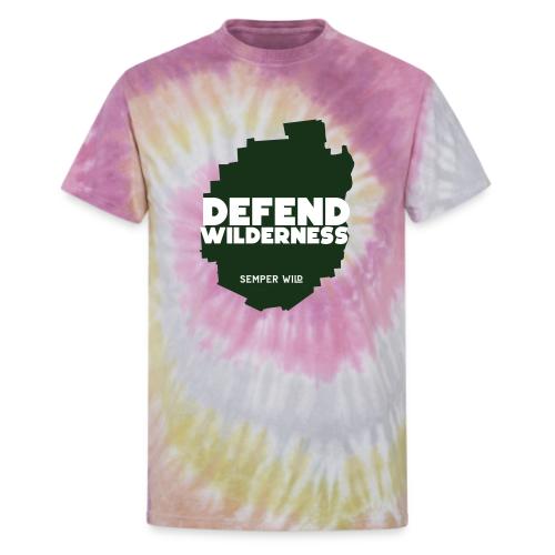 Semper Wild Defend Wilderness Park Silhouette - Unisex Tie Dye T-Shirt