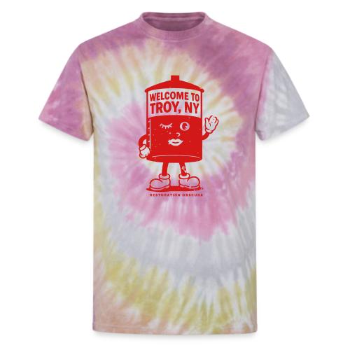 RO Welcome to Troy Winking Fuel Tank Light - Unisex Tie Dye T-Shirt