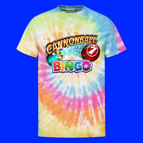 Vintage Cannonball Bingo Logo - Unisex Tie Dye T-Shirt