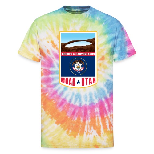 Utah - Moab, Arches & Canyonlands - Unisex Tie Dye T-Shirt