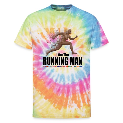 I am the Running Man - Cool Sportswear - Unisex Tie Dye T-Shirt