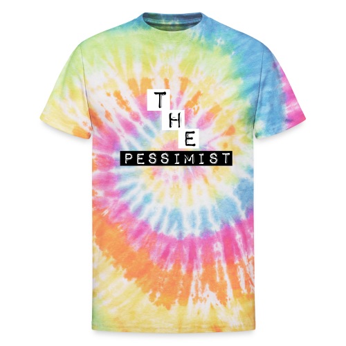 The Pessimist Abstract Design - Unisex Tie Dye T-Shirt