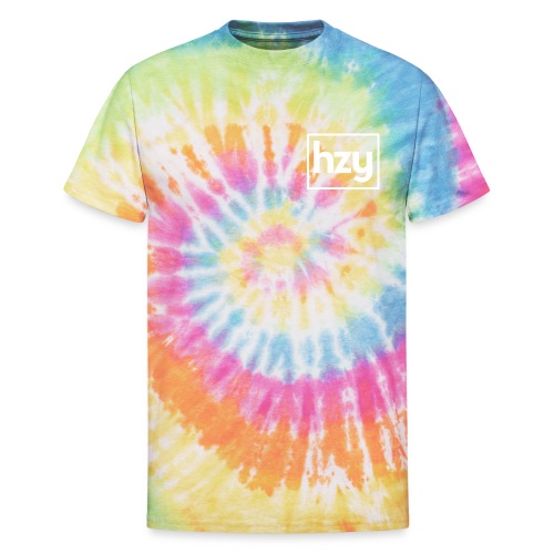 Hazey hzy Logo White - Unisex Tie Dye T-Shirt