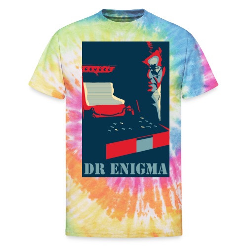 Dr Enigma+Enigma Machine - Unisex Tie Dye T-Shirt