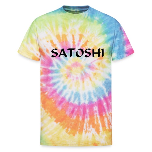 Satoshi only the name stroke btc founder nakamoto - Unisex Tie Dye T-Shirt