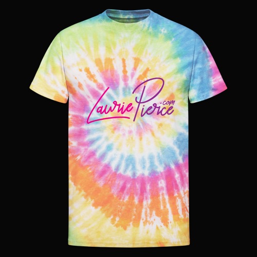 LauriePierce.com Logo - Unisex Tie Dye T-Shirt