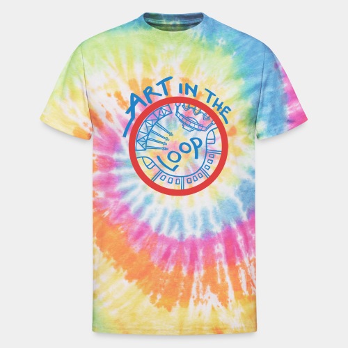 Art in the Loop Complete Logo - Unisex Tie Dye T-Shirt