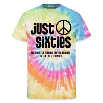 Just Sixties Black Out - Unisex Tie Dye T-Shirt - rainbow - Front