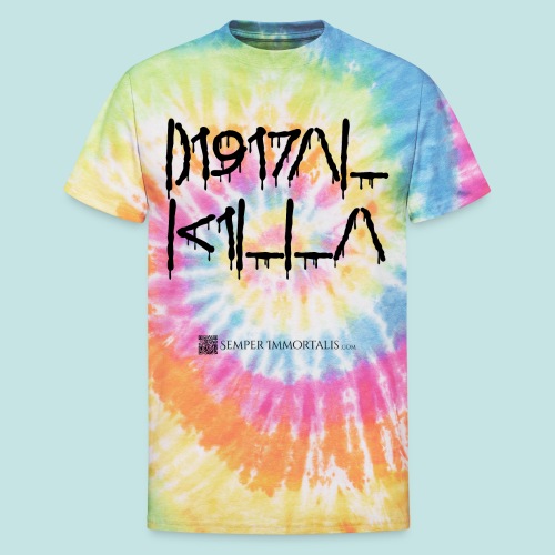 Digital Killa (black) - Unisex Tie Dye T-Shirt