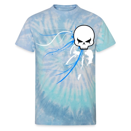 cyber skull bluw - Unisex Tie Dye T-Shirt