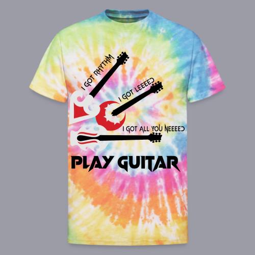PLAY GUITAR - Unisex Tie Dye T-Shirt