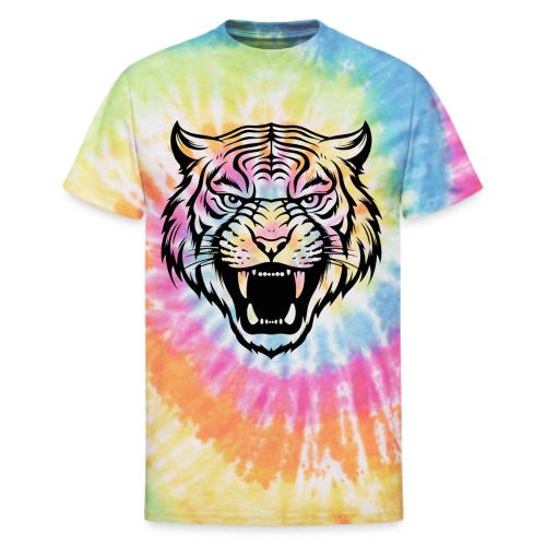 Souvenirs Tiger Animal Design, Tiger Animals. - Unisex Tie Dye T-Shirt