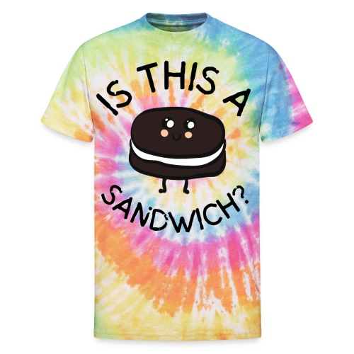 Is This A Sandwich | Cookie - Unisex Tie Dye T-Shirt