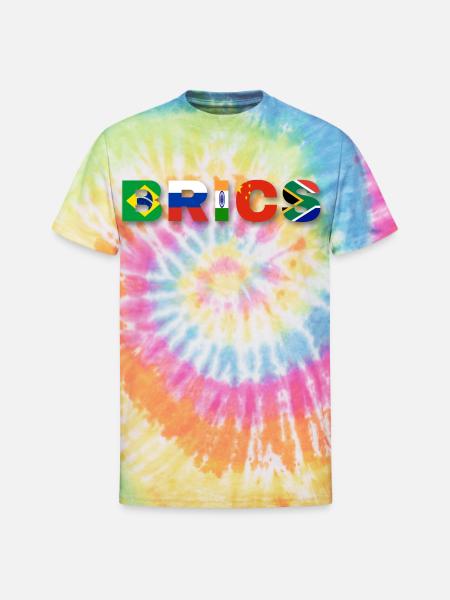 Brics  - Unisex Tie Dye T-Shirt - rainbow